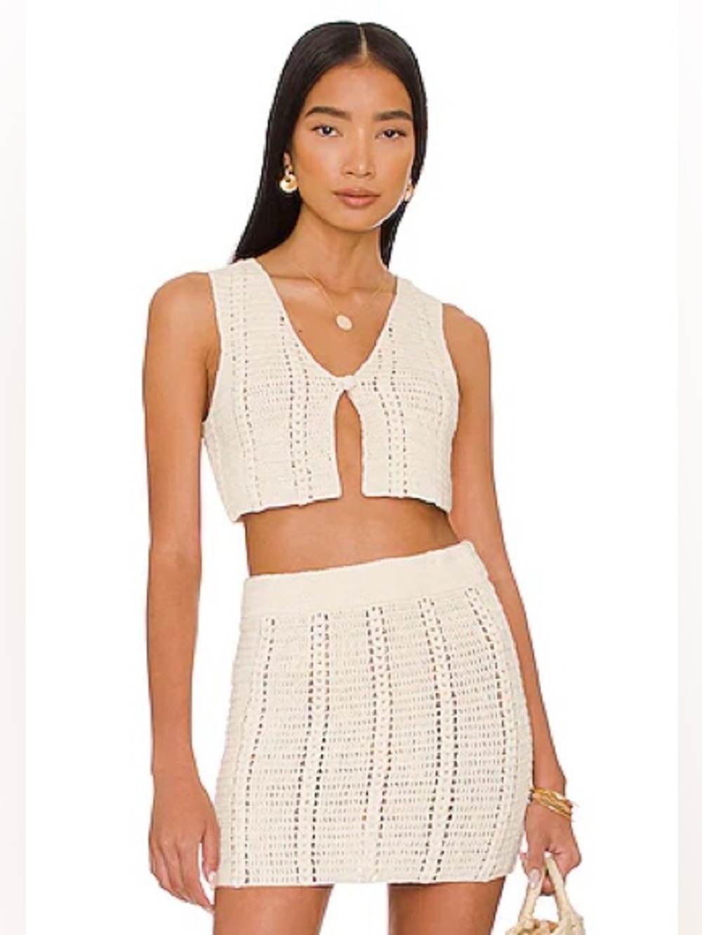 House of Harlow 1960 x REVOLVE Claritza Knit Vest + Skirt Set XS